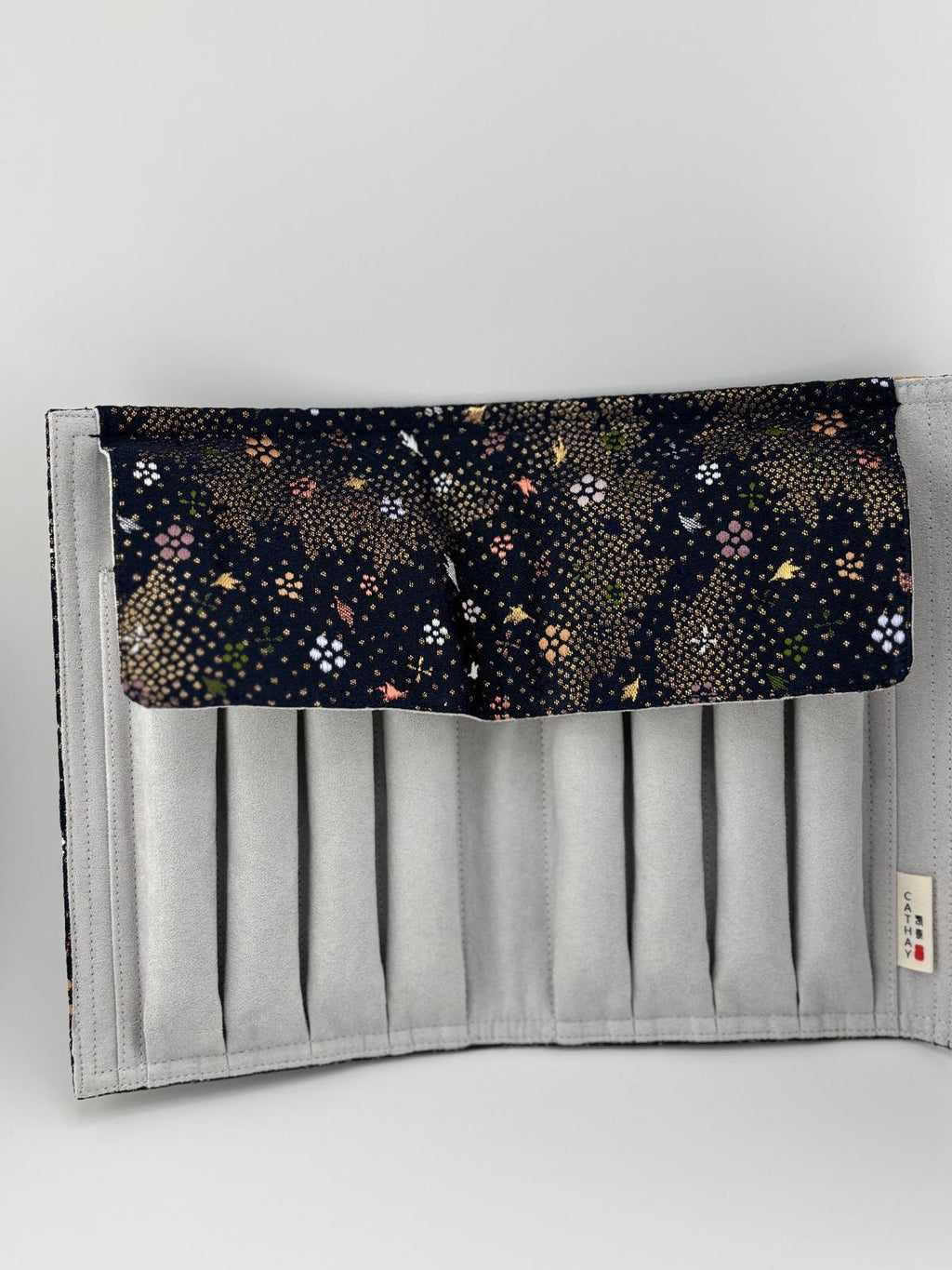 Hand-Made Silk Pen Pouch - In Celestial Sea 星海