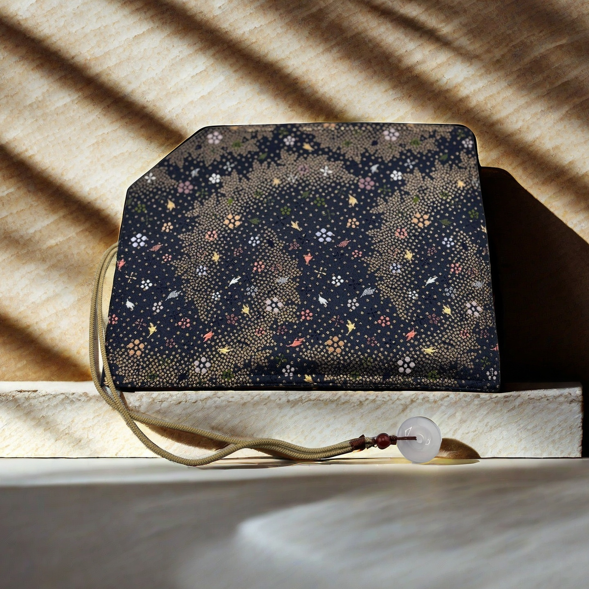 Hand-Made Silk Pen Pouch - In Celestial Sea 星海