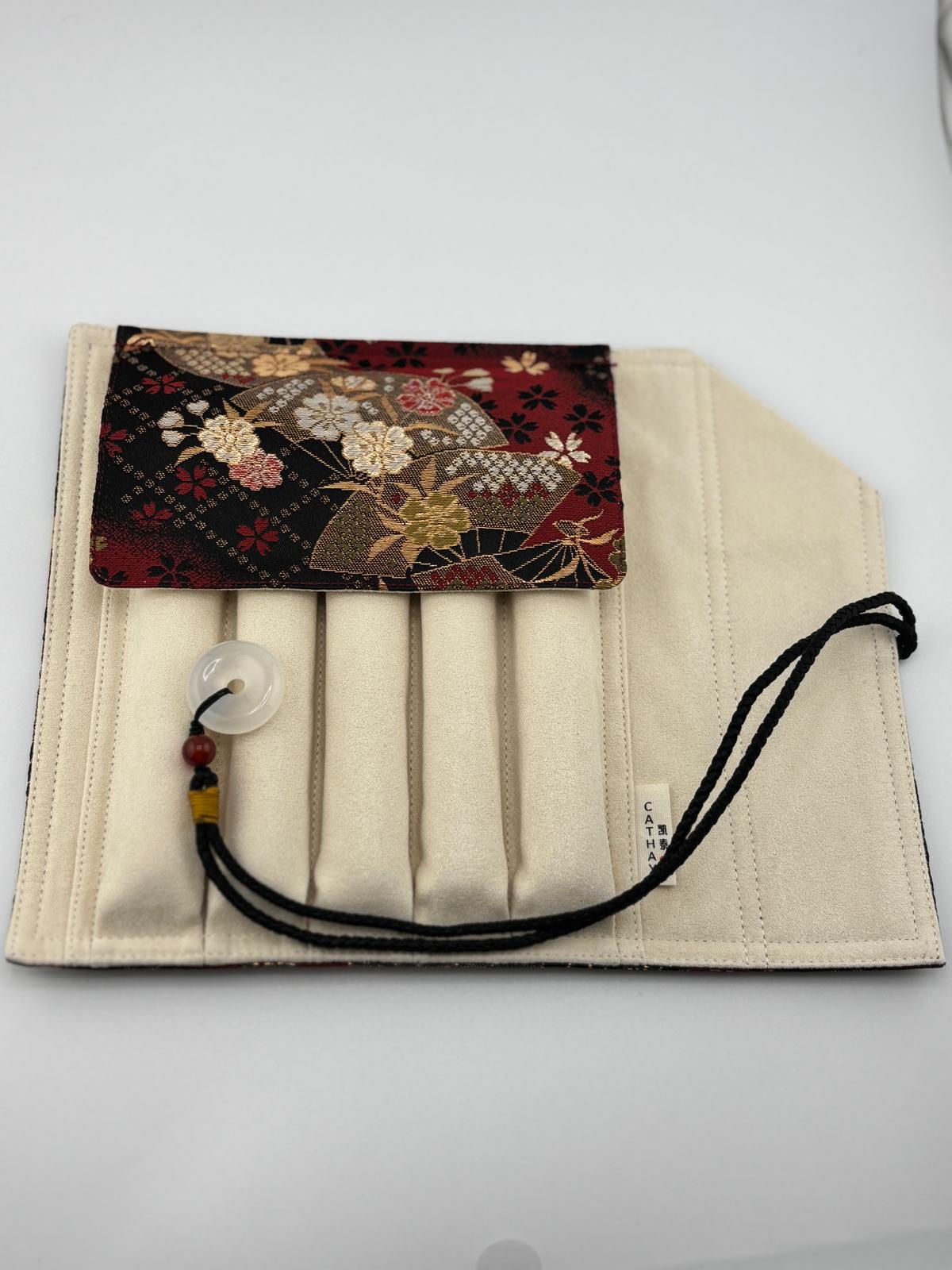 Hand-Made Silk Pen Pouch - In Echoed Time 撫今追昔