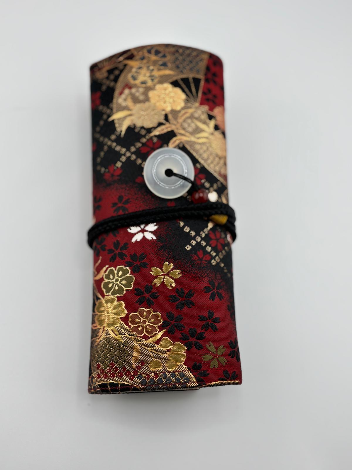 Hand-Made Silk Pen Pouch - In Echoed Time 撫今追昔